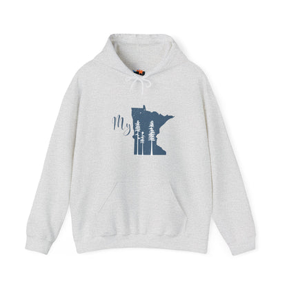 Unisex Heavy Blend™ Hooded Sweatshirt - My MN Trees - Customizable Logo