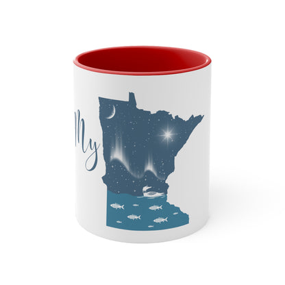 Accent Coffee Mug, 11oz - My MN Northern Lights