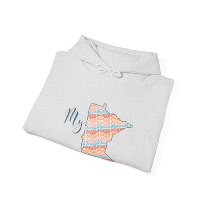 Unisex Heavy Blend™ Hooded Sweatshirt - My MN Minnesota - Customizable Logo