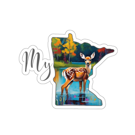 Kiss-Cut Stickers - My MN Deer