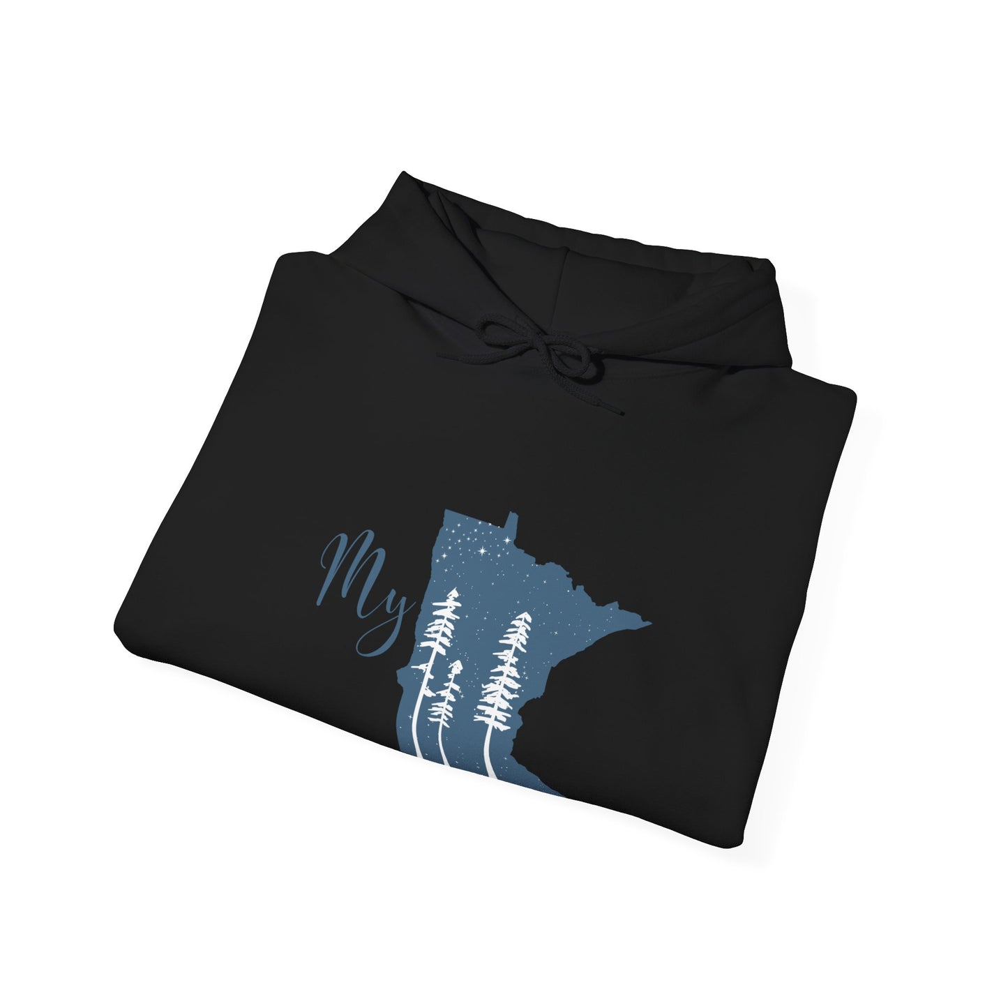 Unisex Heavy Blend™ Hooded Sweatshirt - My MN Trees - Customizable Logo