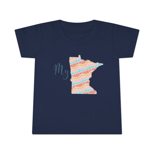 Toddler T-shirt - My MN Minnesota - Customizable Logo