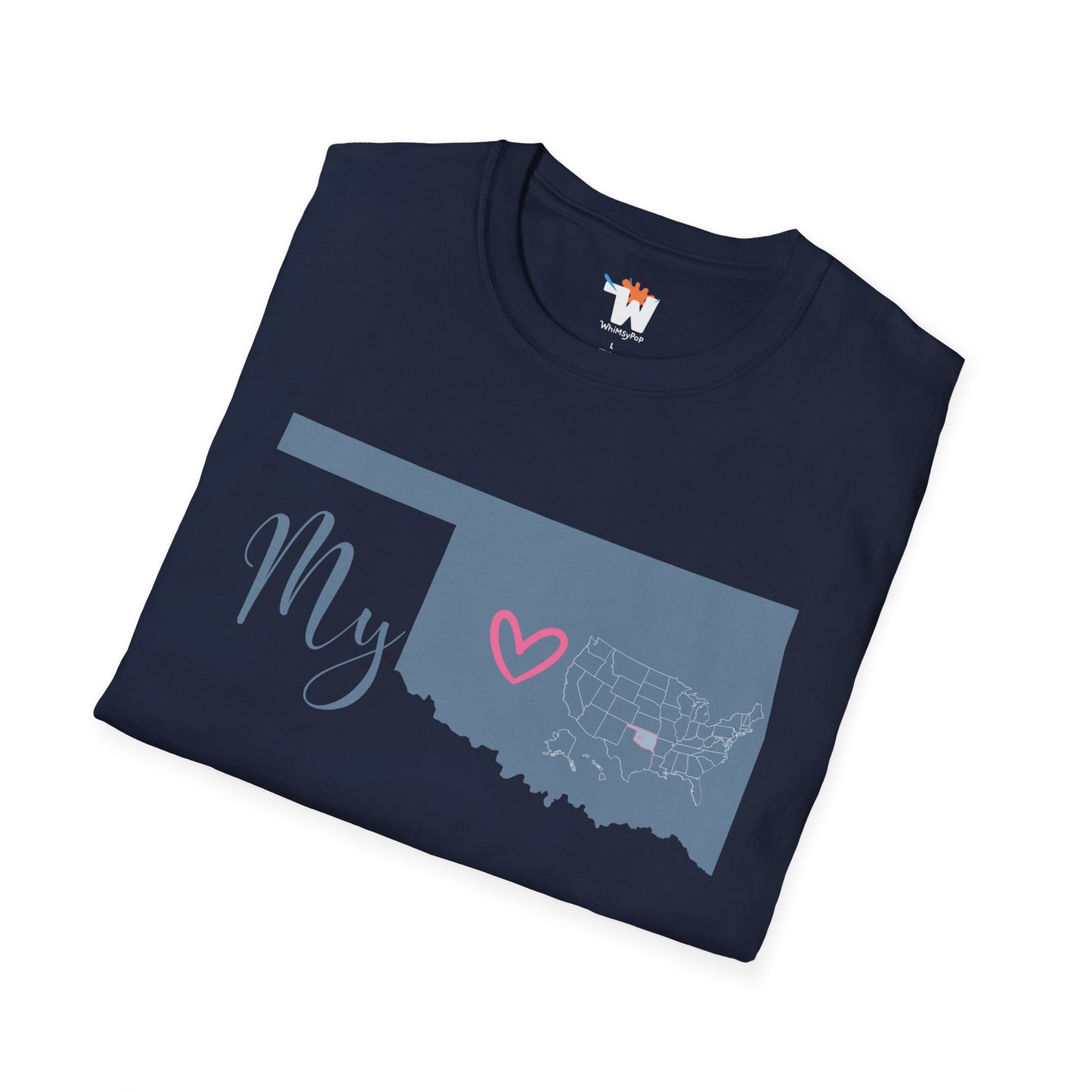Unisex Softstyle T-Shirt - My USA - Missouri, Montana, Nebraska, Nevada, New Jersey, New Mexico, New York, North Carolina, North Dakota, Ohio, Oklahoma