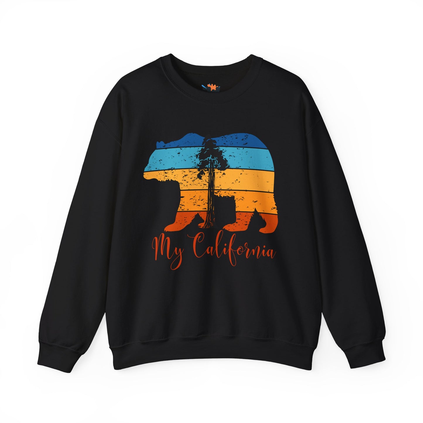 Unisex Heavy Blend™ Crewneck Sweatshirt - My California - Bear/Sequoia