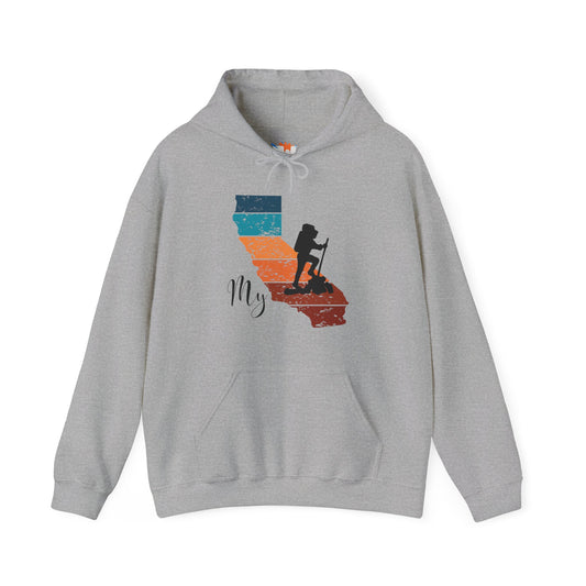 Unisex Heavy Blend™ Hooded Sweatshirt - My California - CA/Hiker