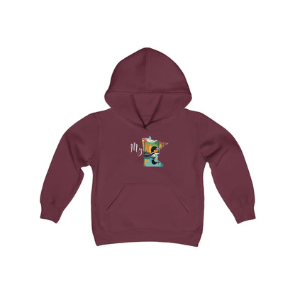 Youth Heavy Blend Hooded Sweatshirt - My MN Loon - Customizable Logo