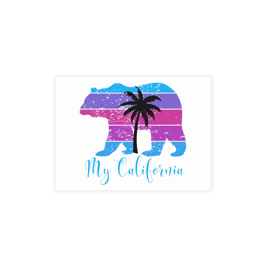 Postcards - My California Bear/Palm
