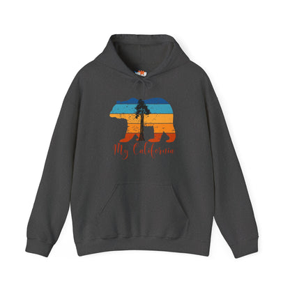 Unisex Heavy Blend™ Hooded Sweatshirt - My California - Bear/Sequoia